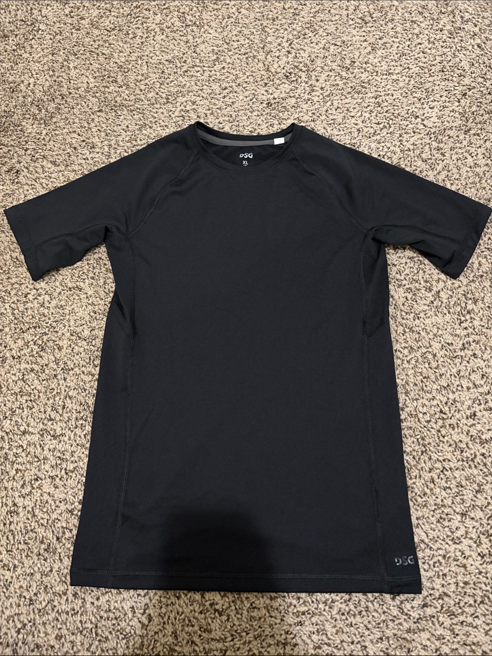DSG Black Short Sleeve Active Crew Tee